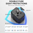 Universal Travel Adapter with 4 USB Ports (2 x Type-A + 2 x Type-C) for US EU UK AUS Supply