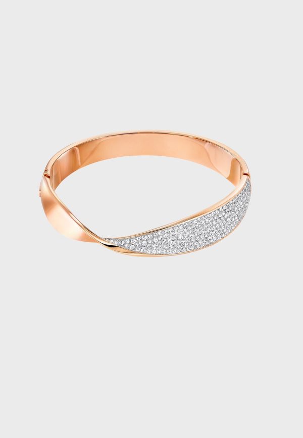 SWAROVSKI Freedom Bangle - Rose - Medium #5236115 Online now