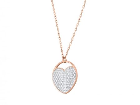 SWAROVSKI Ginger Pendant Necklace Rose Gold Tone #5479915 on Sale