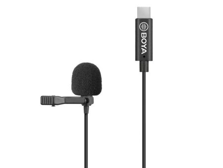 【For Type-C devices】 BOYA Digital Lavalier Clip-on Microphone (BY-M3) For Discount