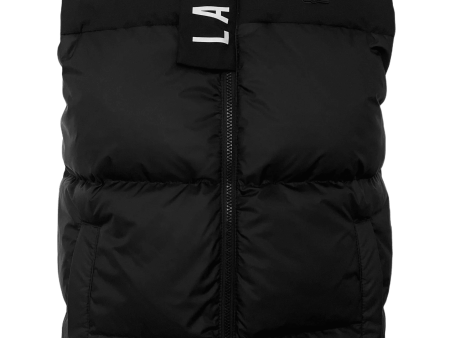 Lacoste Men Body Warmer Vest In Black Supply