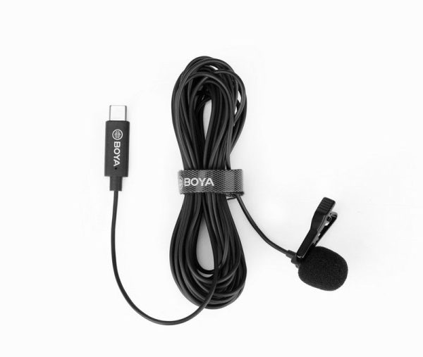 【For Type-C devices】 BOYA Digital Lavalier Clip-on Microphone (BY-M3) For Discount