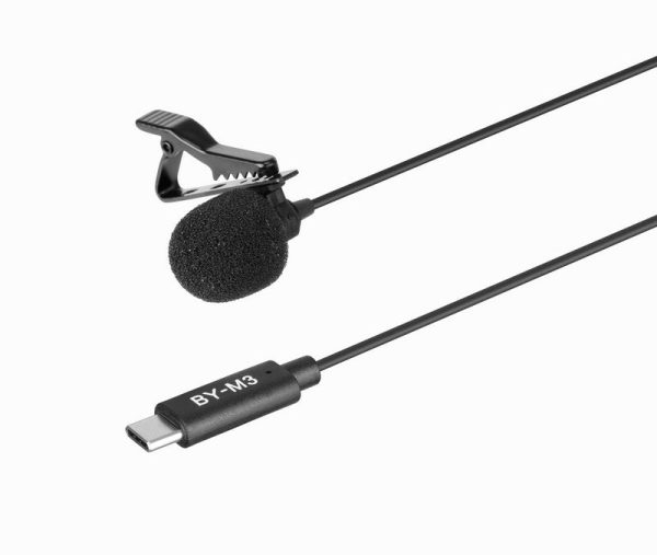 【For Type-C devices】 BOYA Digital Lavalier Clip-on Microphone (BY-M3) For Discount