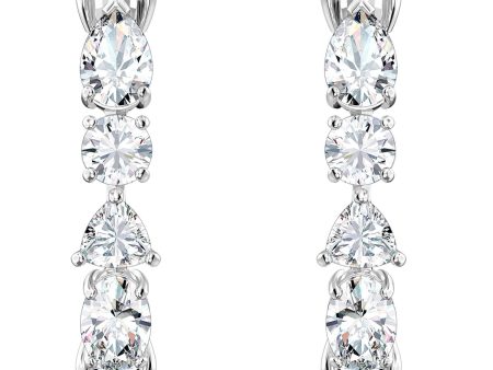 SWAROVSKI Tennis Deluxe Mixed Pierced Earrings #5563322 Discount