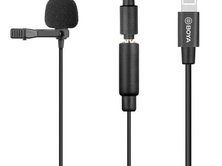 【For iOS Devices】 BOYA Clip-on Lavalier Microphone (BY-M2) Online Hot Sale