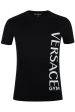 Versace Men T-Shirt Color Black Material Cotton For Discount