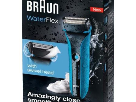 Braun WF2S (Blue) - Wet and Dry Electric Shaver For Discount