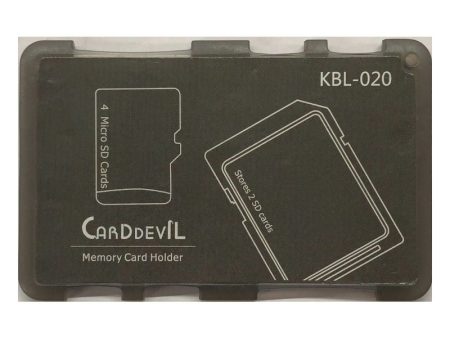 Memory Card Holder - 2 SD Card, 4 Micro SD Card [Compact Card Size] For Discount