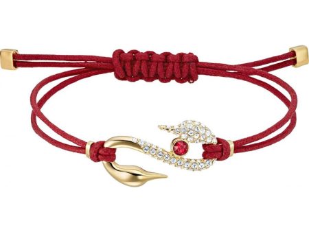 SWAROVSKI - Power Collection Hook Beige Medium Bracelet - Red #5508530 Online