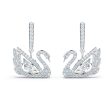 SWAROVSKI Dancing Swan Earrings - White #5514420 on Sale